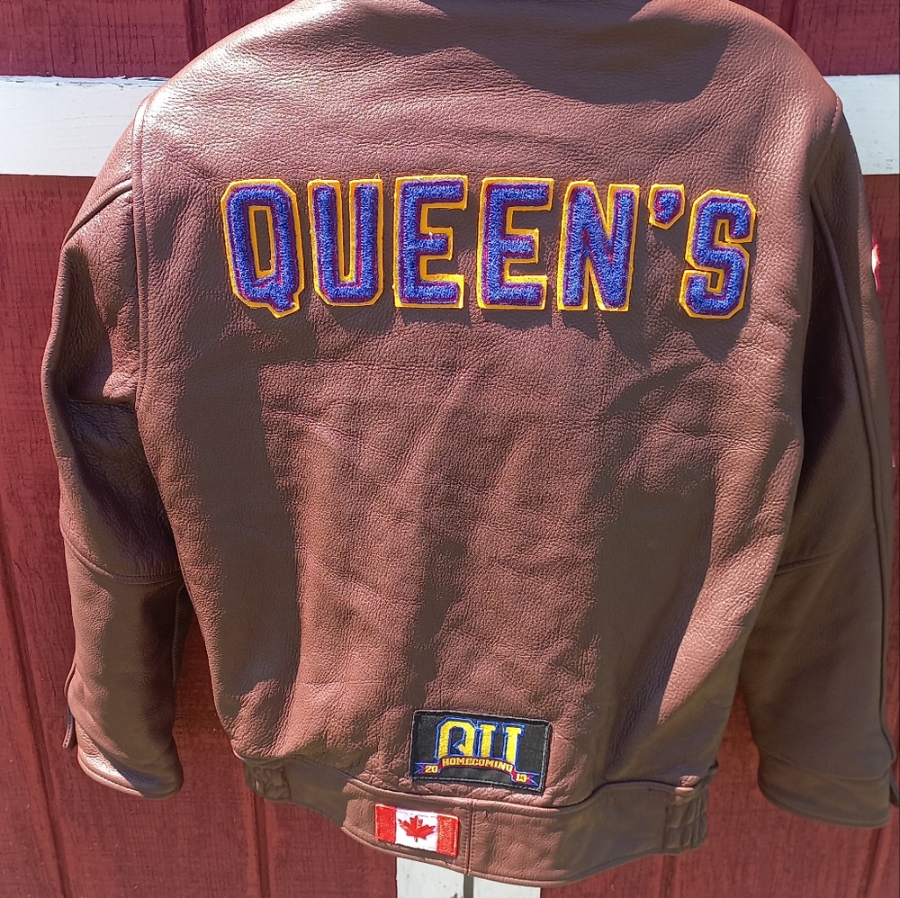 Queens University  Leather Jacket